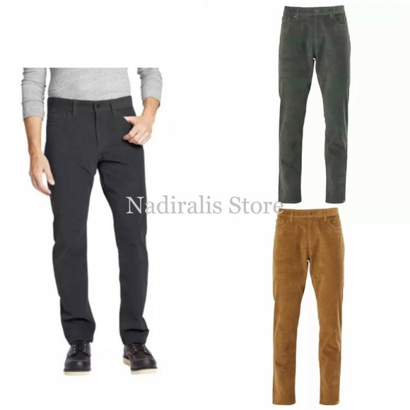 Copper & Oak Pants New Copper Oak Men Comfort Stretchcorduroy Pants